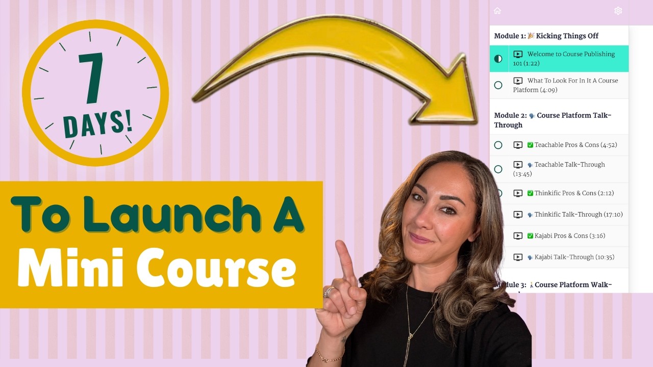 My Workflow For Creating A Simple MINI Course In Just 7 Days!