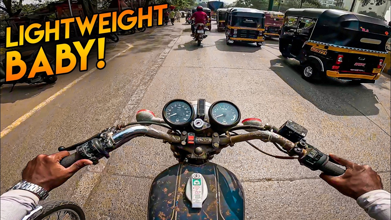 RIDING THE MOST LIGHTWEIGHT RD350 😲