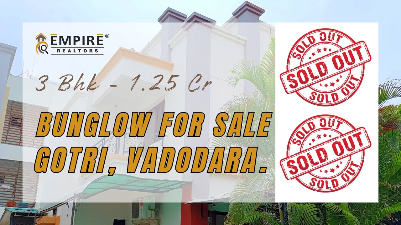 3 BHK Independent Duplex Bungalow for Sale @ Gotri Vadodara