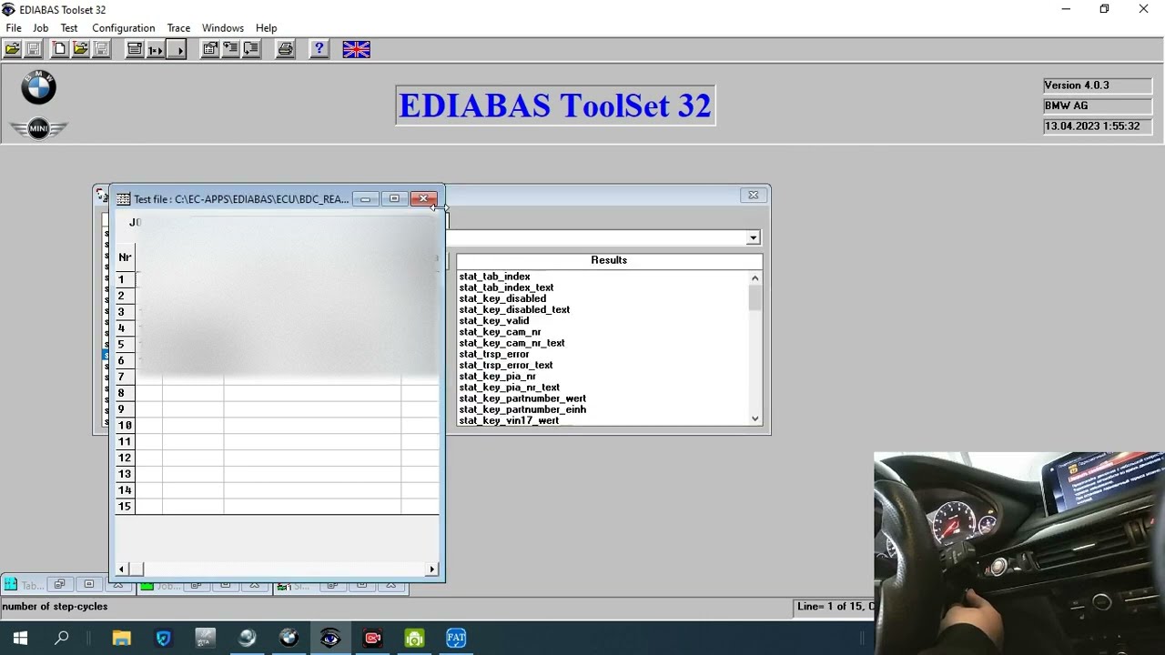 BMW BDC Key Write via Esys/tool32