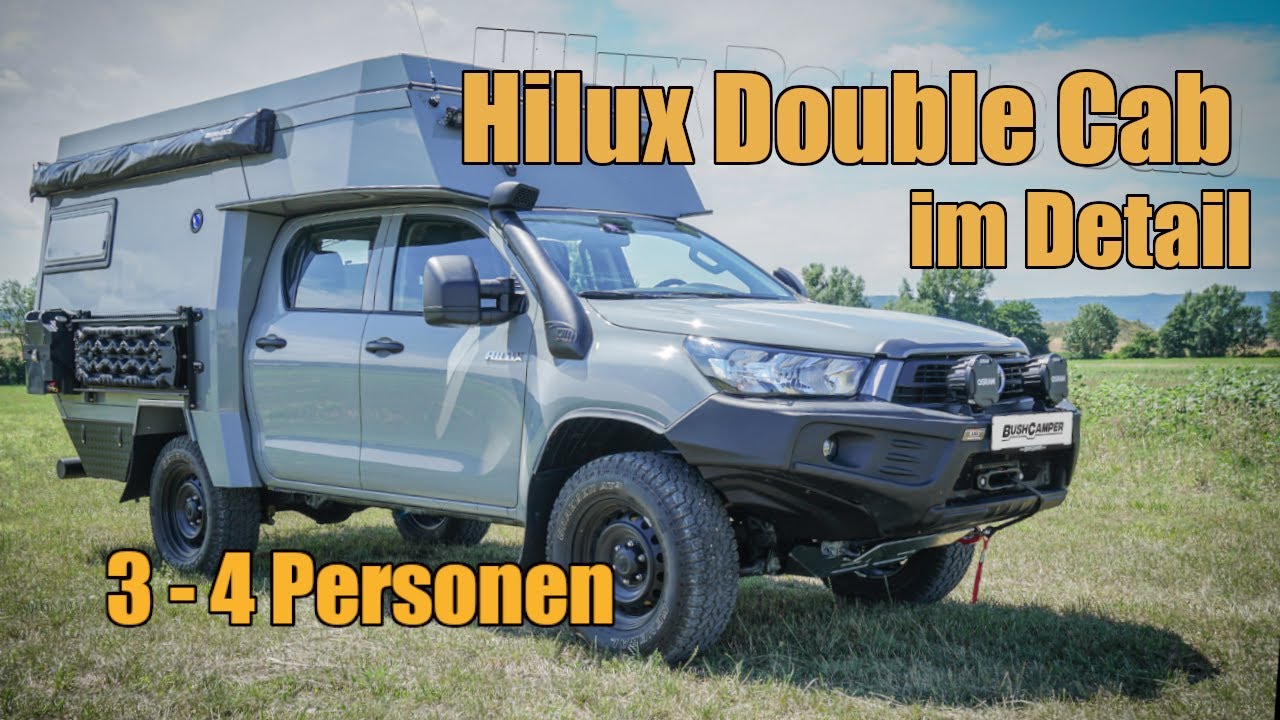 Double Cab Hilux - 4 Personen Camper Roomtour