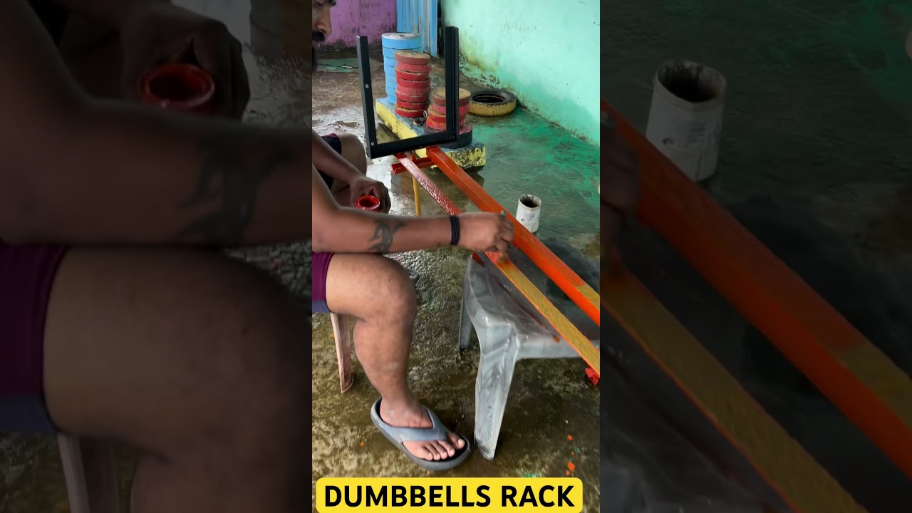 How to make Dumbbells Rack At Home |Rupi fitness|