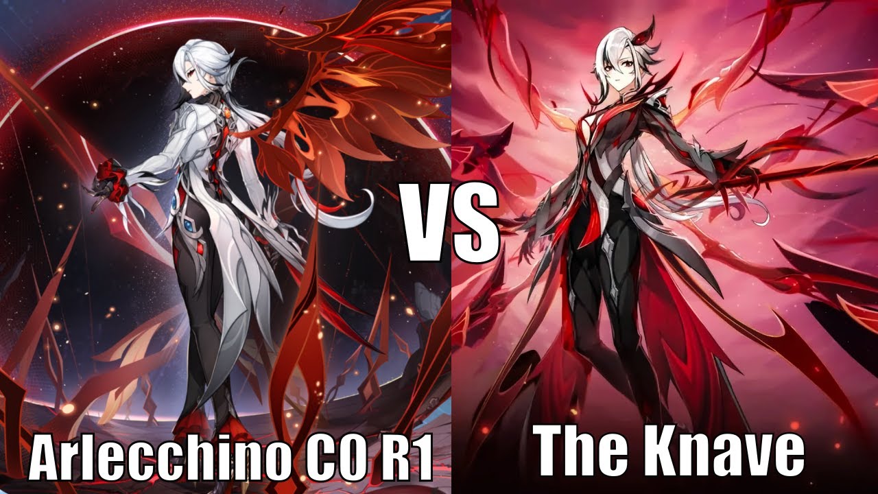 Arlecchino Vs Arlecchino?! C0 R1 Arlecchino Solo Boss Fight Vs The Knave