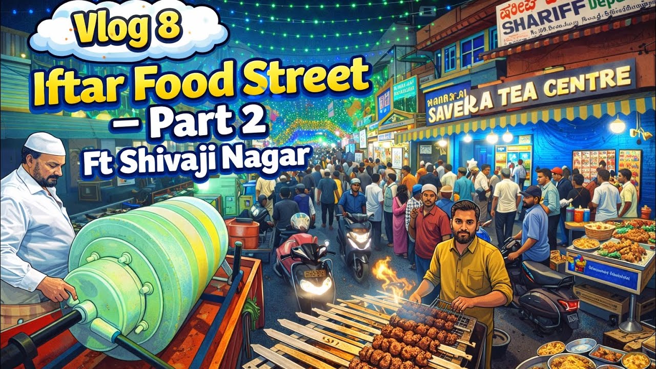 Vlog 8 | Iftar Food Street Part 2 | Shivaji Nagar Bangalore |