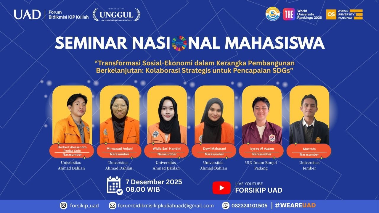 Seminar Mahasiswa Nasional SDG's #11 Sesi 1