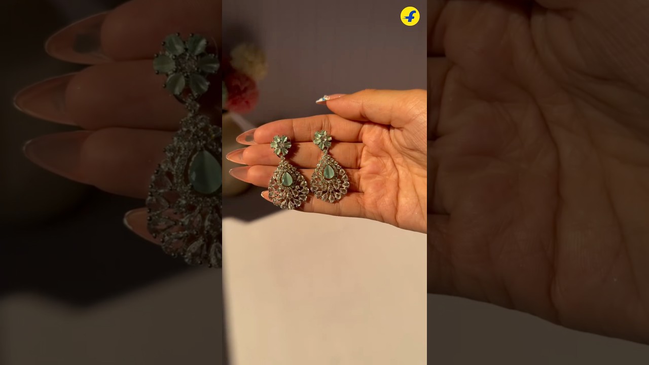 AD Jewellery Haul from Flipkart🍒 #shorts #flipkart #jewellery #unboxing