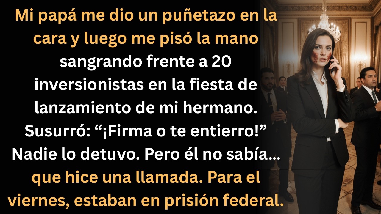 Mi papá me golpeó frente a 20 inversionistas… lo mandé a prisión en 3 días.