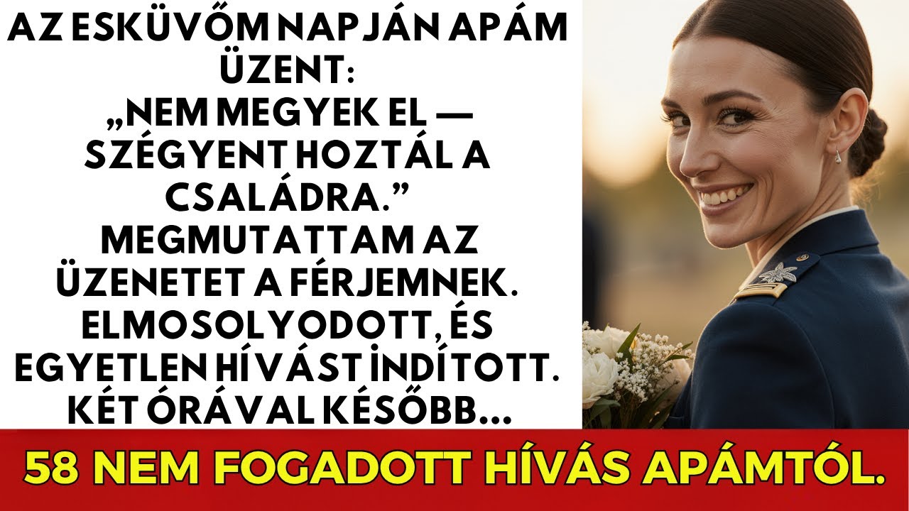 Apa kihagyta az esküvőmet: 