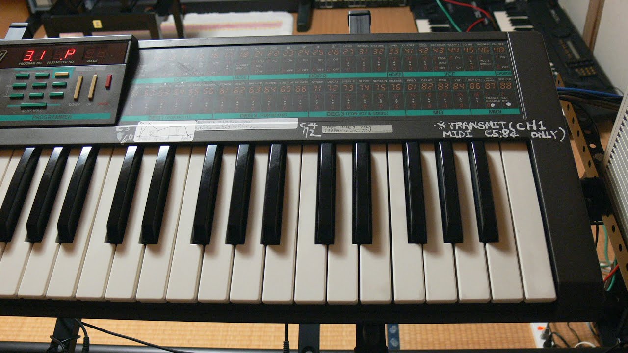 YMO「RYDEEN」をKORG POLY-800とMSX内蔵PSGで演奏してみた