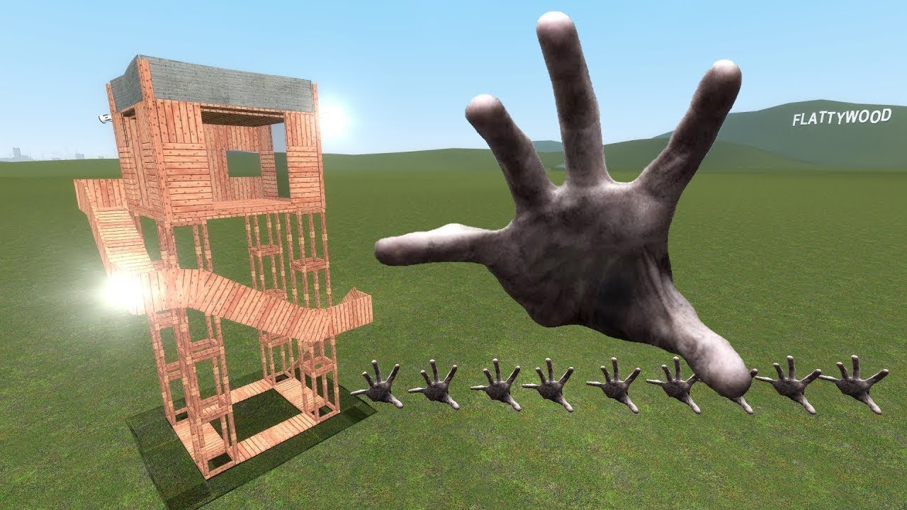 Scary Hands Vs Towers In Garry's Mod