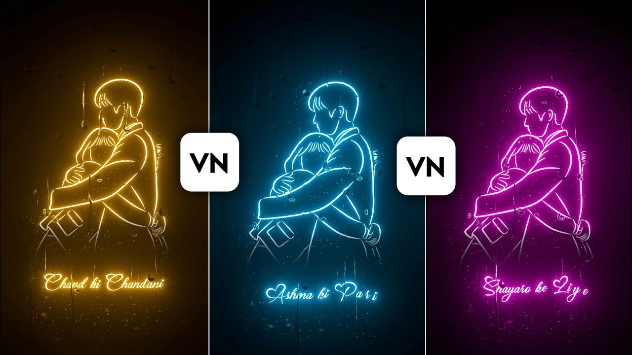 Vn Glowing Lyrics Video Editing | Vn App Rain Drops Lyrics Video Editing | Vn Lyrics Video Editing