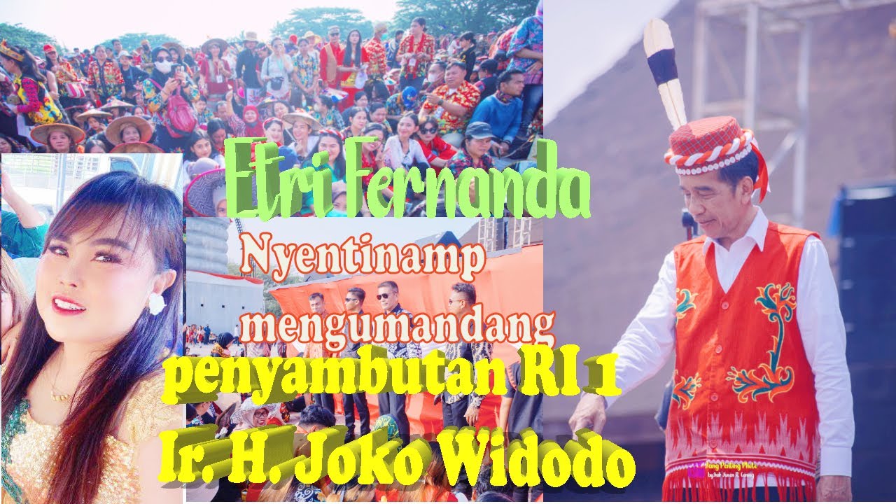 Rijoq Kutai Barat/Etry Fernanda/penyambutan RI 1/alun-alun Itho