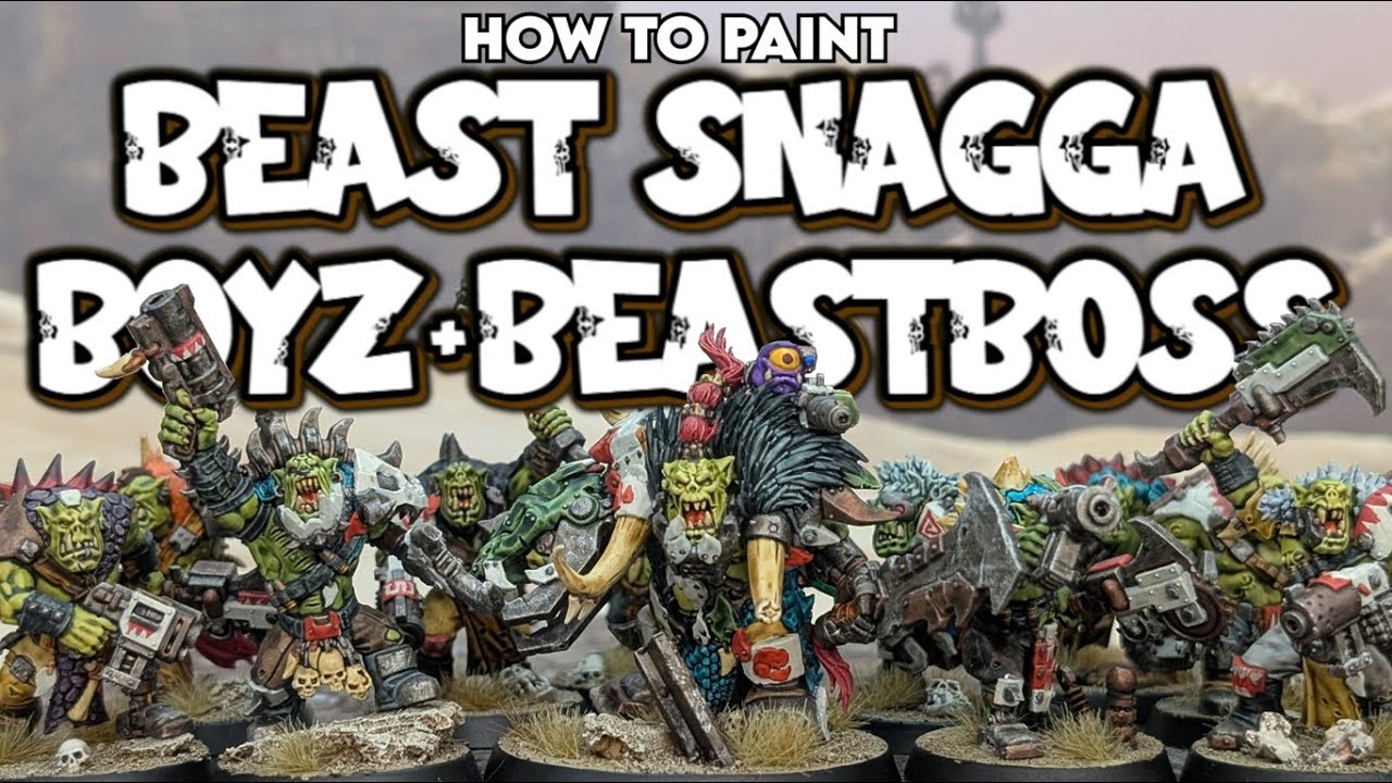 Как покрасить орочьих зверей, змееголовов и вождей-зверей для Warhammer 40K
