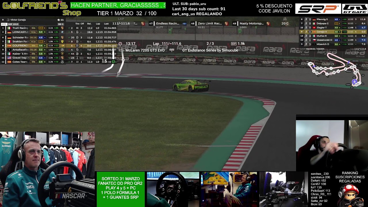 GT Endurance a las 10:00H  + Sorteo DD PRO , PLAY y PC + www.golfriends.es