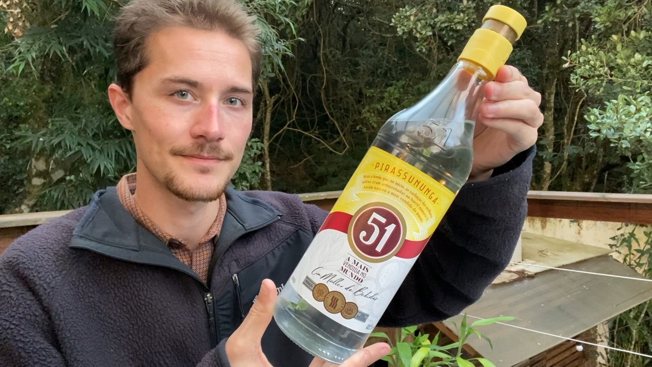 Drinking Brazilian Liquor for the First Time