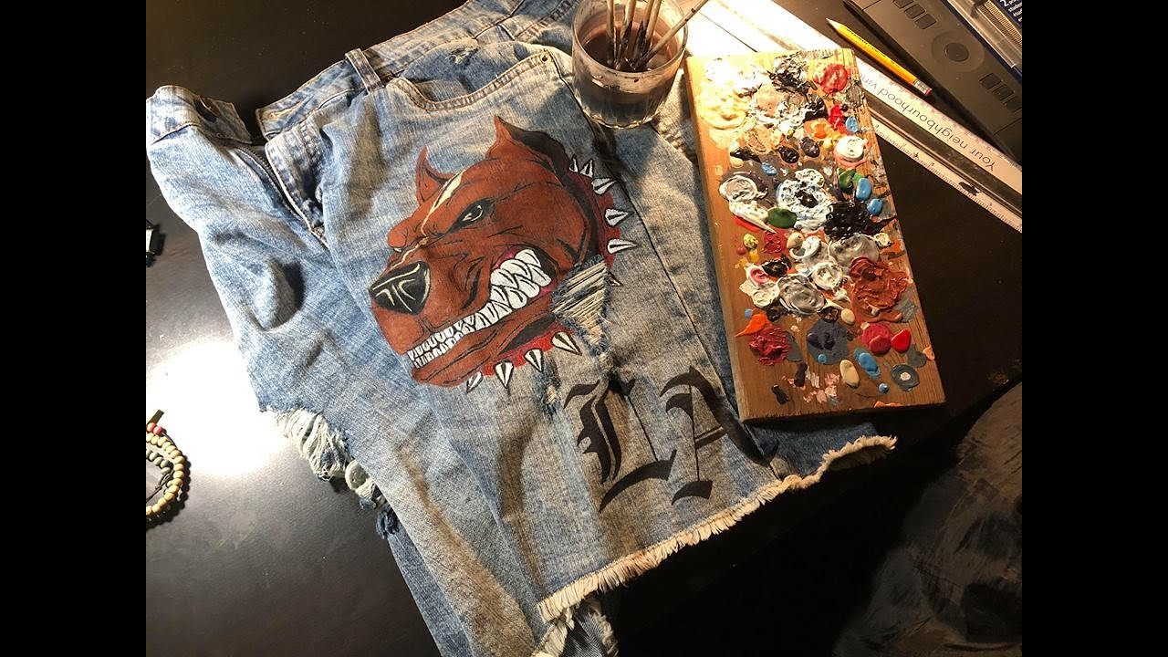 Painting on Denim (Acrylic Paint)