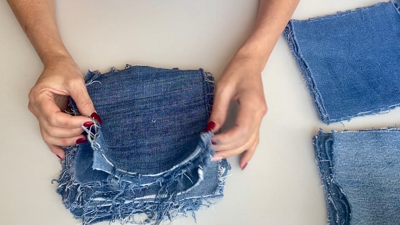 DIY I’ll show you how to sew DENIM BLANKET in 3 min EASY TUTORIAL
