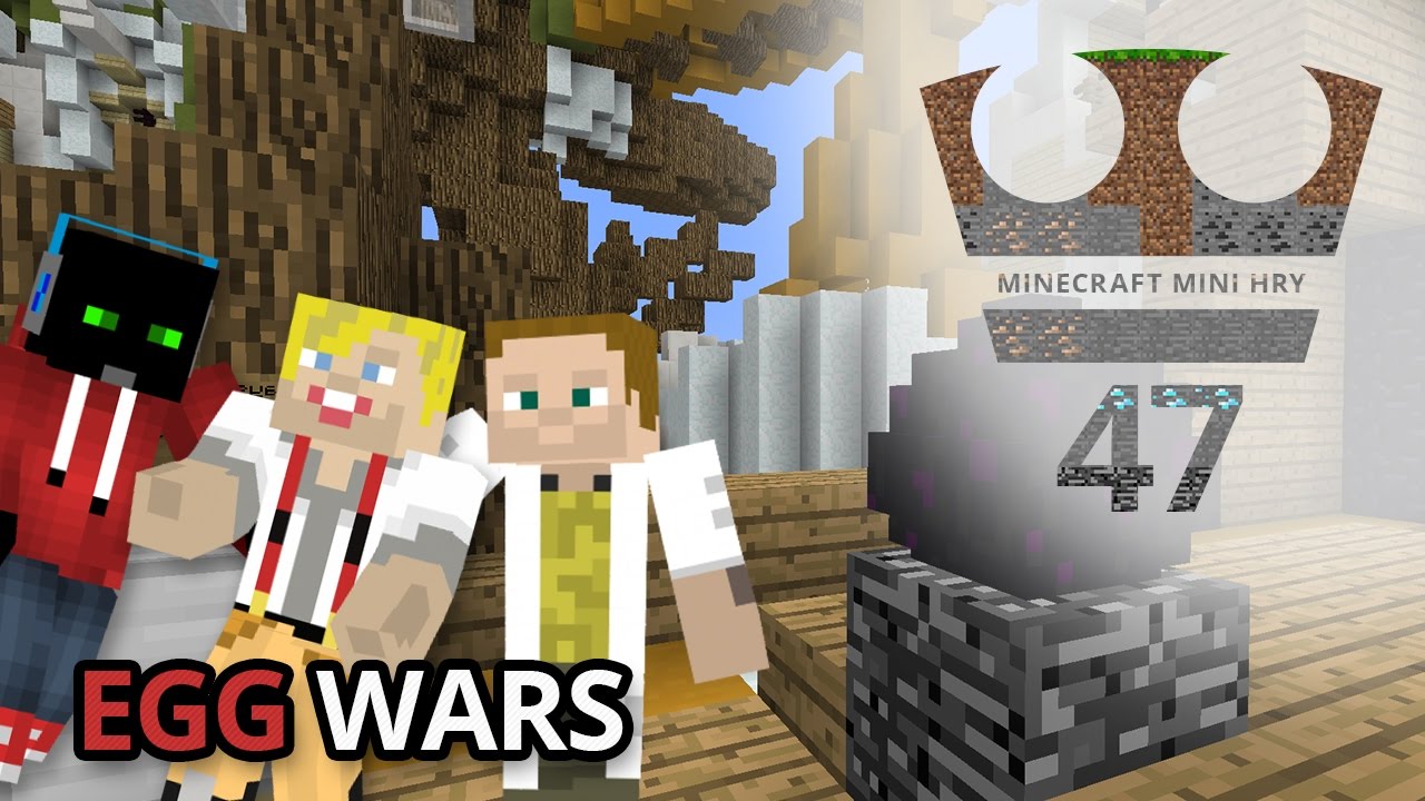 Jirka, GEJMR a Marwex Hraje - Minecraft Mini hry 47 - EGG WARS