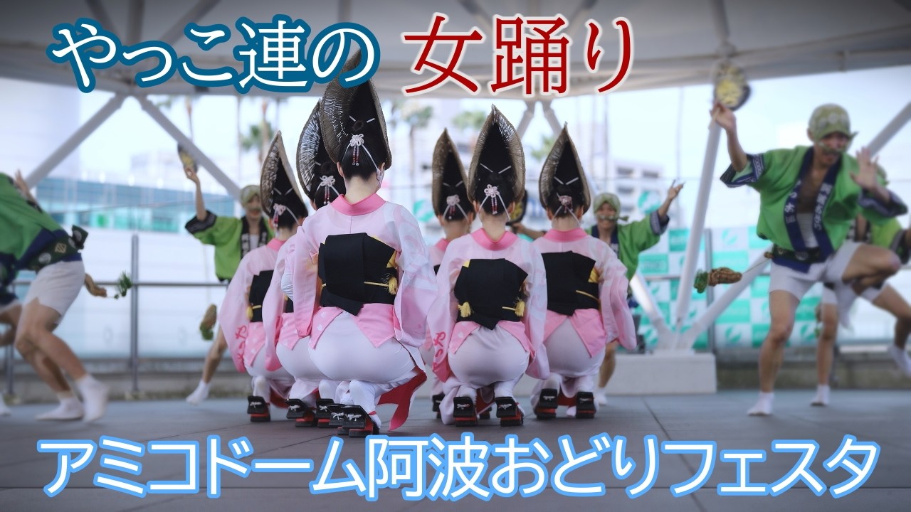 【阿波踊り2025】徳島市阿波おどり2025　アミコドーム阿波おどりフェスタ　やっこ連の女踊り