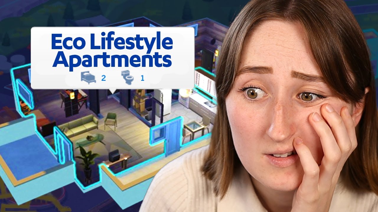 i built a sims apartment using a *random color scheme*