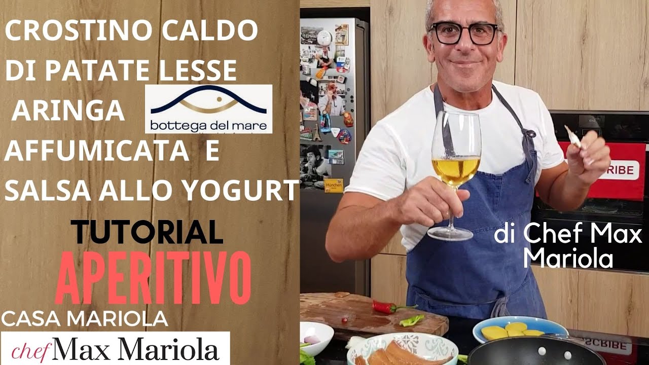 CROSTINO di PATATE con ARINGA AFFUMICATA e SALSA ALLO YOGURT di @ChefMaxMariola