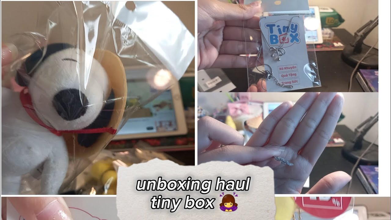 Unboxing haul TINY BOX cùng naa nhê 🙇‍♀️ / vòng cổ, lắc tay , gấu bông vv...../ #unboxing #tinybox 