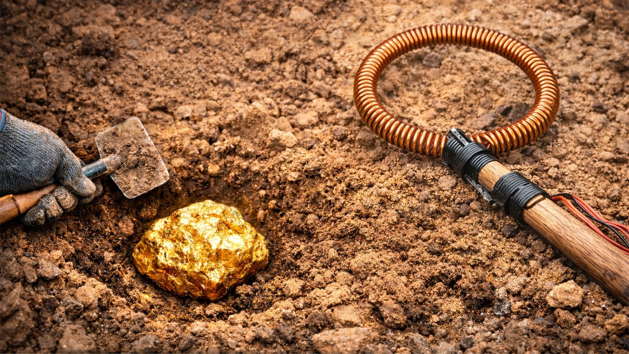 Не выбрасывайте старые телевизионные трансформаторы! Я превратил один из них в детектор золота!