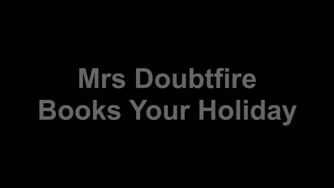MRS DOUBTFIRE BOOKS YOUR HOLIDAY ASMR