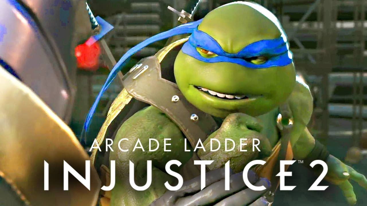 Injustice 2: Leonardo (Tartarugas Ninja) Arcade e Final | Dublado PT-BR