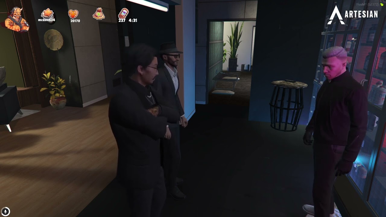 Lang and Tony talk to Ray about what he did to Mickey