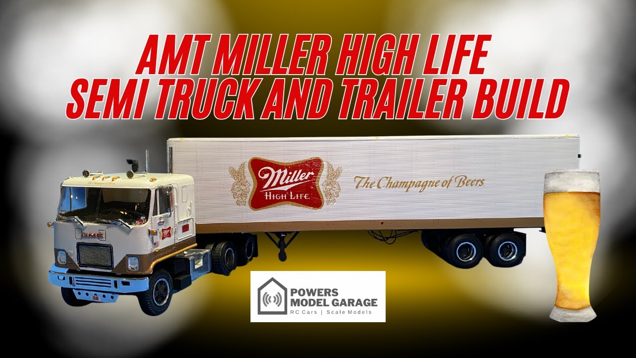 AMT 1/24 Scale GMC Astro 95 Semi Tractor & Fruehauf Semi Trailer Model Kit Builds