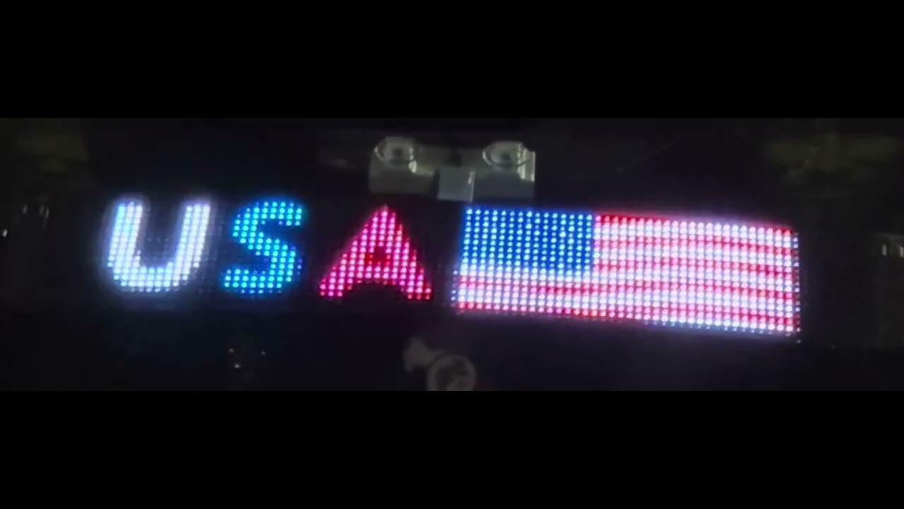 Scrolling LED Car Sign programmable ￼