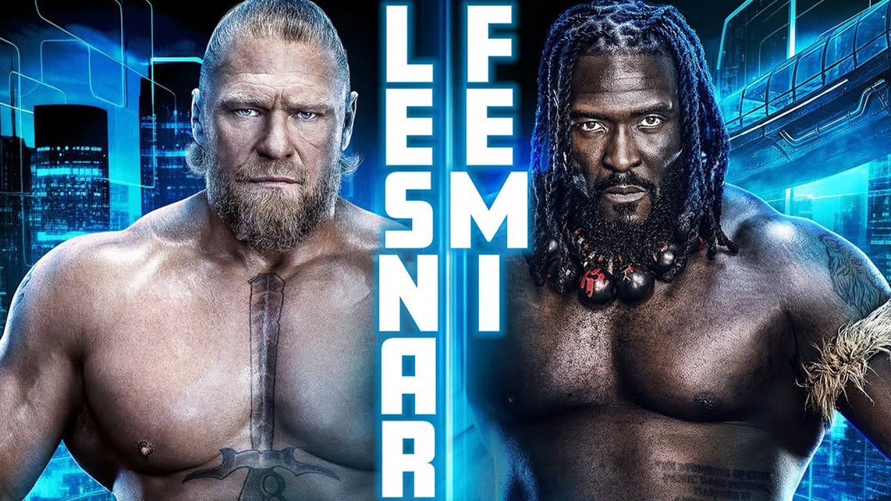 Brock Lesnar Confronts Seth Rollins, Brawls with Oba Femi Full Segment - WWE Raw 3/16/2026 WWE 2K26
