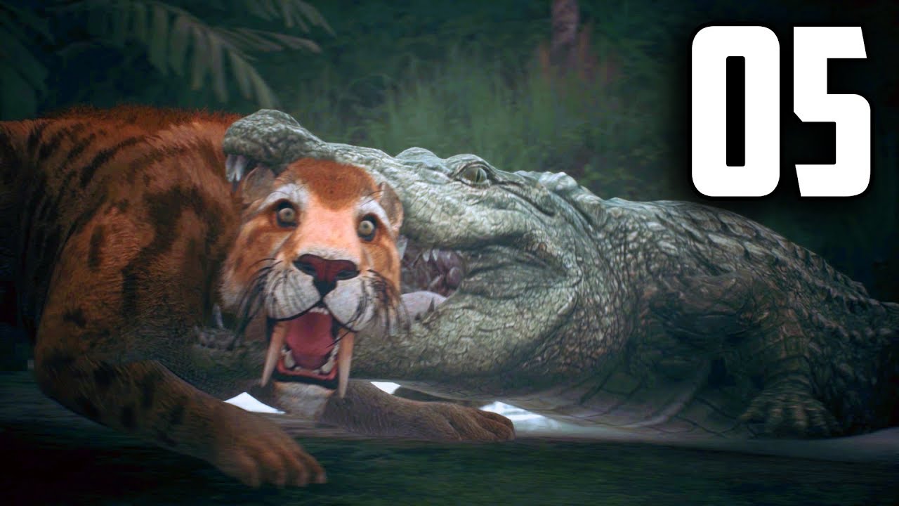 Ancestors: The Humankind Odyssey - Part 5 - CROC VS SABER TOOTH