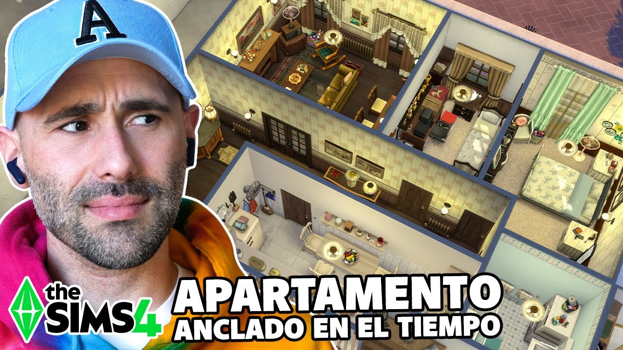 ¡DECORO este APARTAMENTO ANCLADO en el TIEMPO en Los Sims 4! 🏠 Gameplay en español