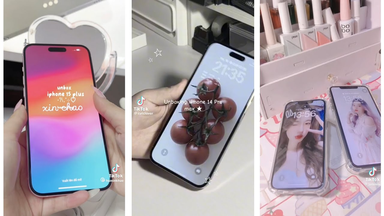 [UNBOXING] Tổng hợp những màn unboxing IPhone trên tik tok để có động lực mua nà🌷#unboxing #shoppe