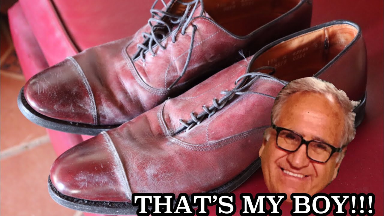 Я ПОЧИСТИЛ ПЫЛЬНЫЕ БОТИНКИ МОЕГО ОТЦА — Allen Edmonds Park Avenue Shoe Restore and Shine