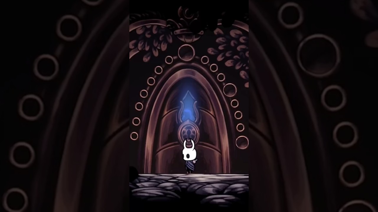 A porta trancada no pante&atilde;o.    #hollowknight #silksong