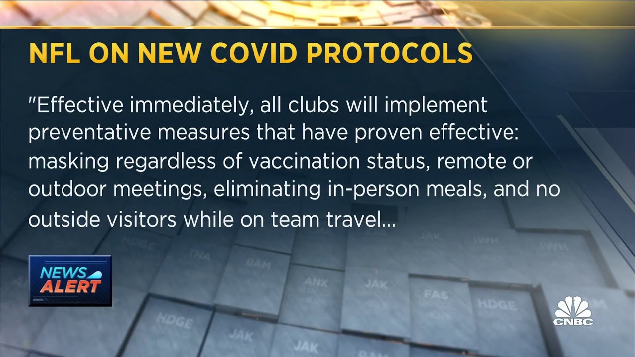 NFL updates its Covid protocols by encouraging everyone to get boosters