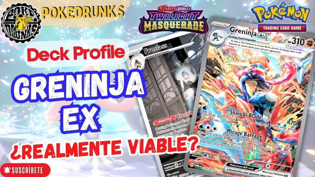 Pokemon TCG Twilight Masquerade Greninja Ex Deck Profile | Viable o basura bonita