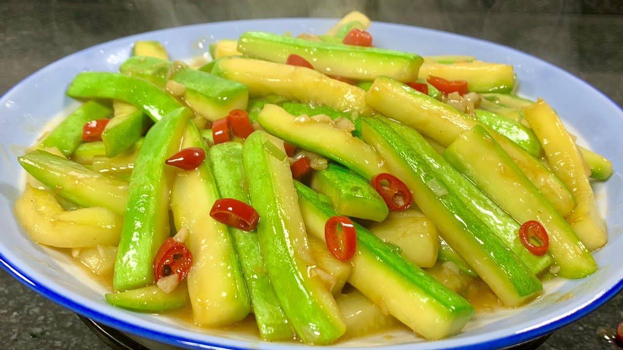素炒西葫蘆這樣做，清脆爽口又入味，低脂少油不出水，營養下飯 【一畫美食】#素炒西葫蘆 #西葫蘆  #西葫蘆料理
