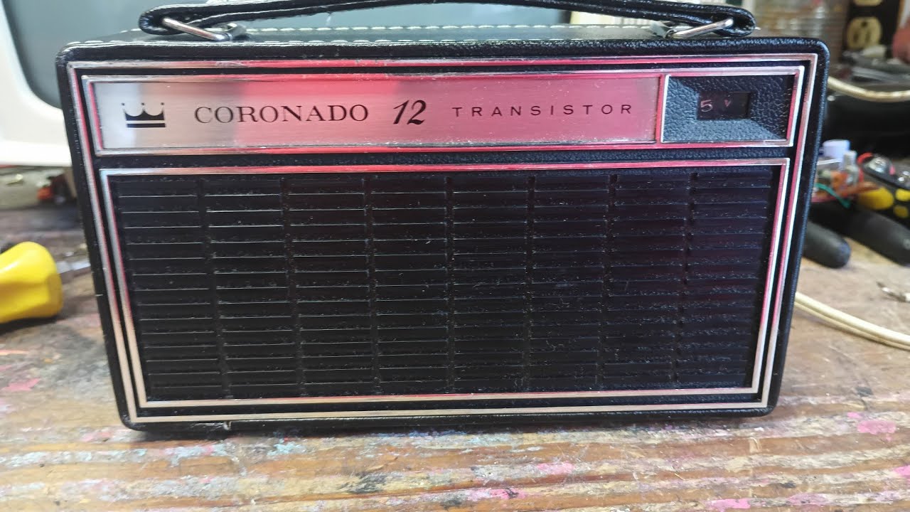 Vintage Coronado am transistor radio repair 