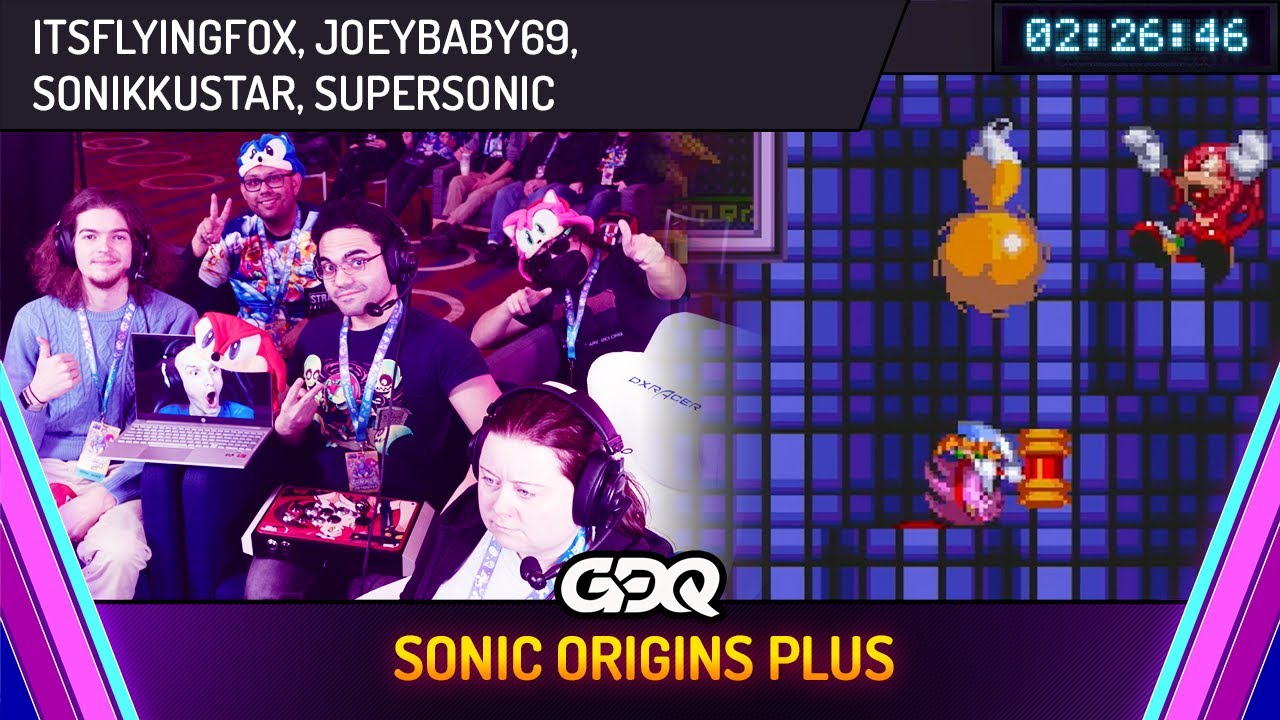 Sonic Origins Plus by itsflyingfox, JoeyBaby69, Sonikkustar, and SuperSonic in 2:26:46 - AGDQ 2024