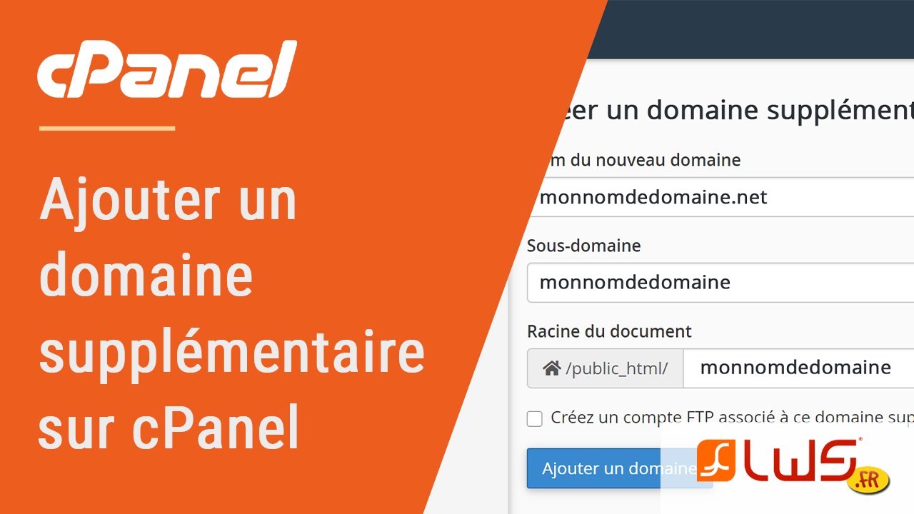 Héberger plusieurs sites sur un même compte d'hébergement cPanel (ajouter un domaine supplémentaire)