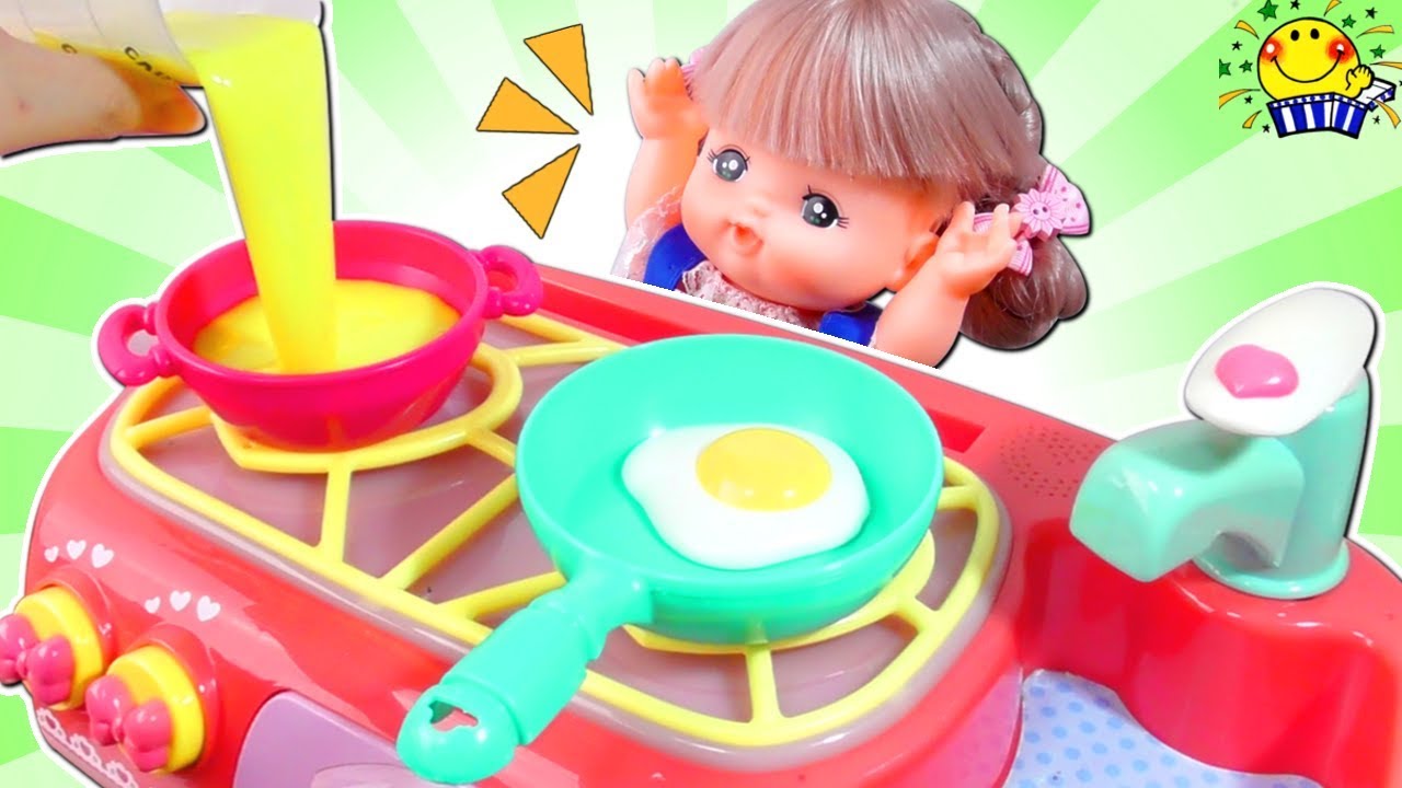 【たまごスライムを料理🍳】メルちゃんとリカちゃんのお料理対決★