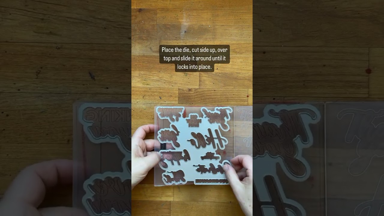 How to use the Thoughtful Moments Hybrid Embossing Folder