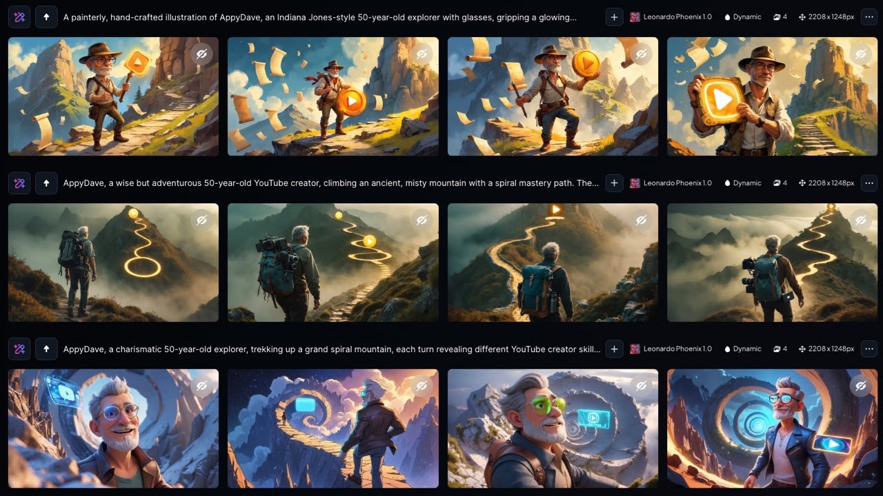 Crafting Cohesive Worlds: Character & Story Image Prompts
