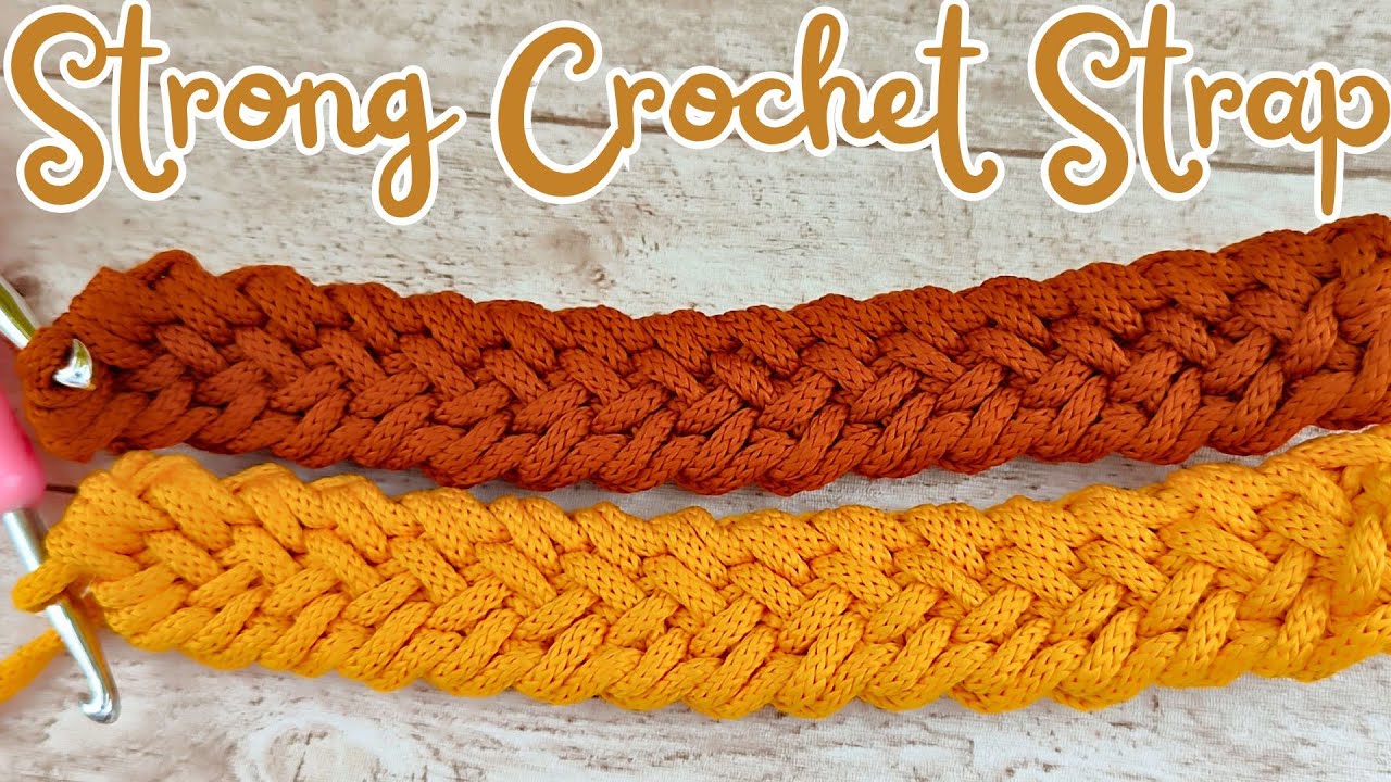 Strong No Stretch Strap For Crochet Bags | Crochet Handles for Tote Bag