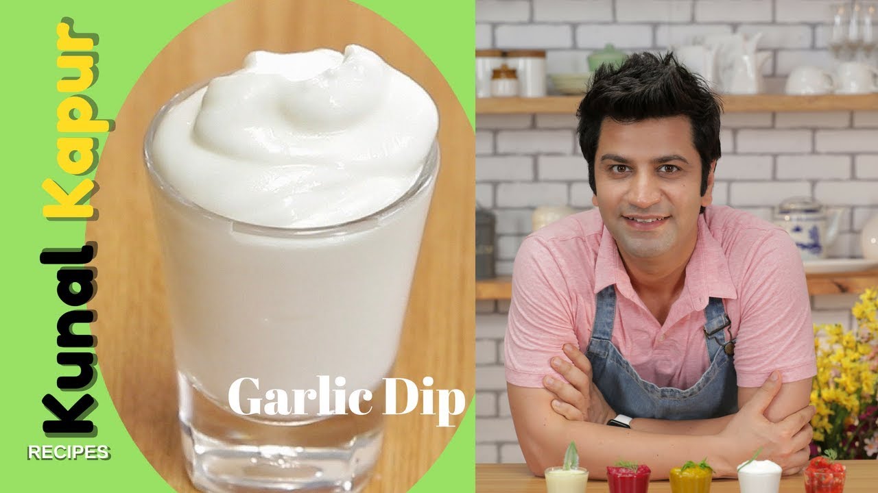 Garlic Dip, Garlic Sauce for Shawarma | Toum Lebanese Sauce  Kunal Kapur Quick Dips Recipes लसन चटनी