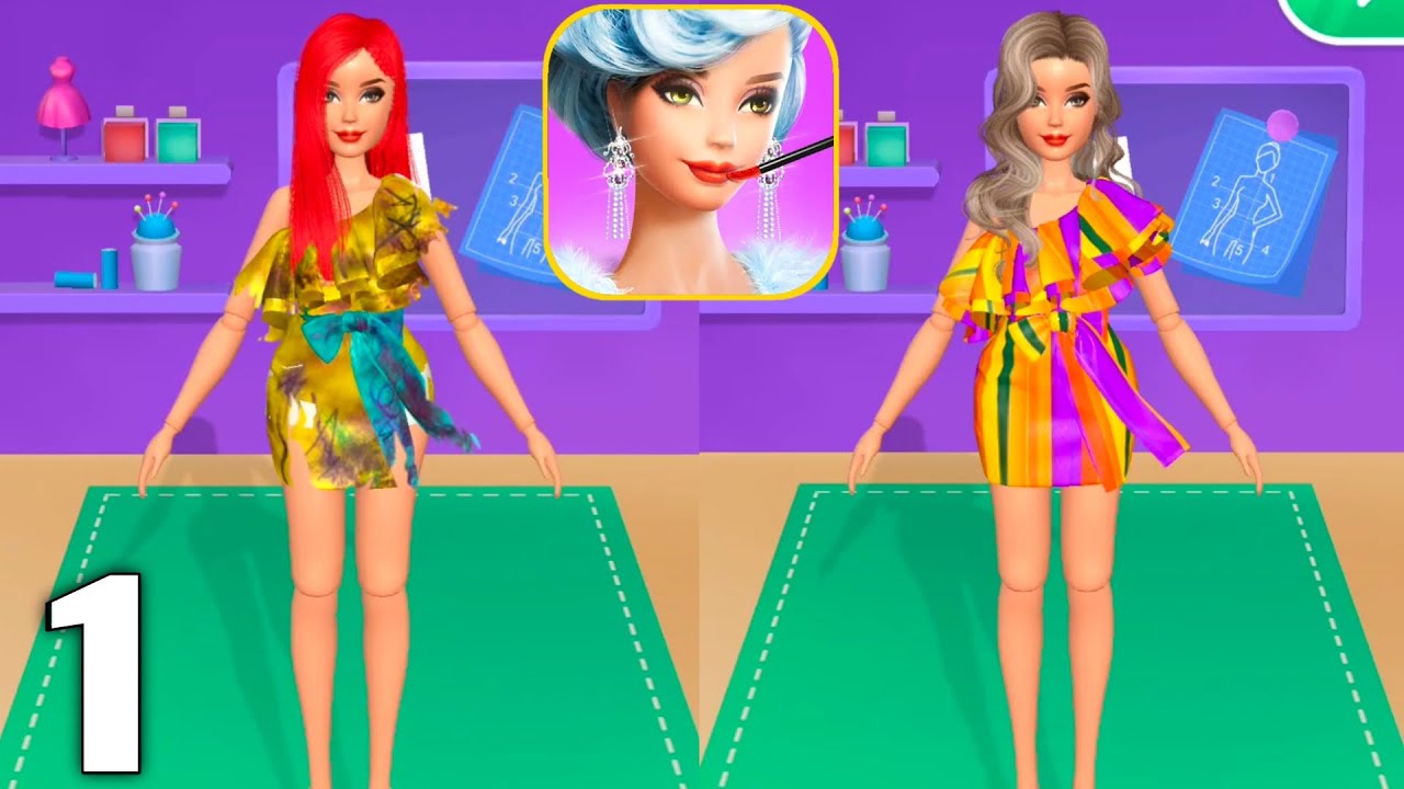 Doll Makeover - Gameplay Walkthrough Part 1 All Levels 1-21 (Android & iOS)